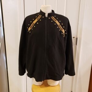 Vintage Gepetto Black Zip Up Jacket